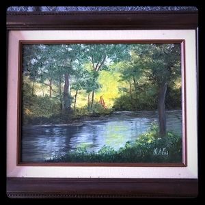 1 of 1 “Yates Cider Mill” Painting w/frame